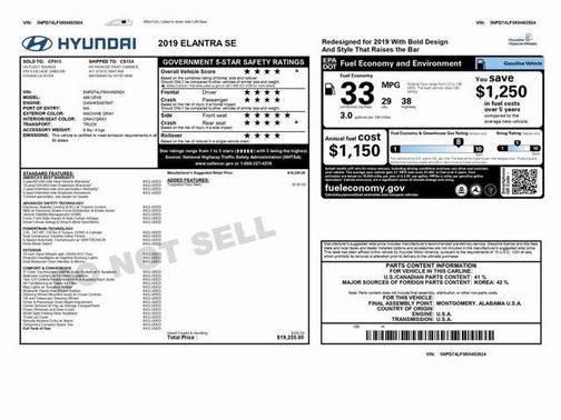 2019 Hyundai ELANTRA SE