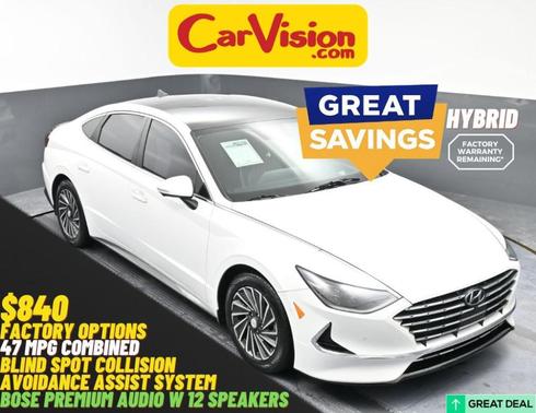 Hyper White 2022 Hyundai SONATA Hybrid Limited