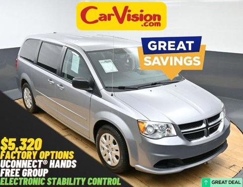 Billet Silver Metallic Clearcoat 2017 Dodge Grand Caravan SE
