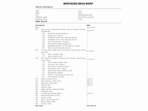 2020 Mercedes-Benz S-Class S 450