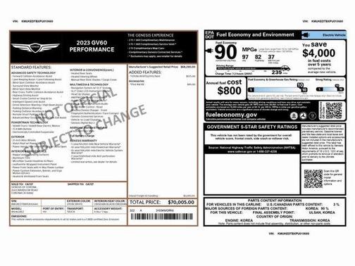 2023 Genesis GV60 Performance