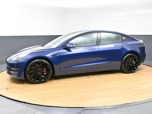 Deep Blue Metallic 2021 Tesla Model 3 Performance