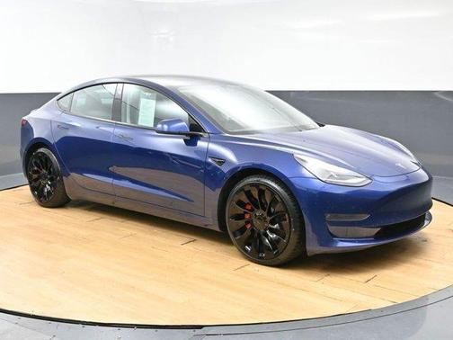 Deep Blue Metallic 2021 Tesla Model 3 Performance