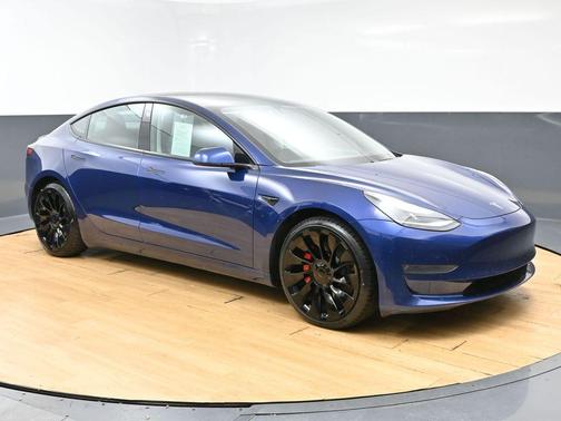 Deep Blue Metallic 2021 Tesla Model 3 Performance