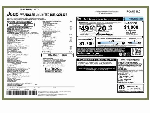 2021 Jeep Wrangler Unlimited 4xe Rubicon