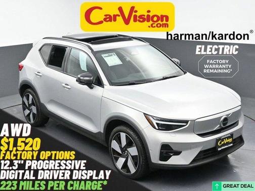 Silver 2023 Volvo XC40 Recharge Pure Electric Twin Ultimate