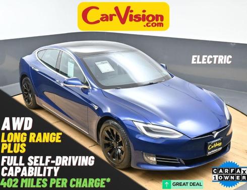 Blue 2020 Tesla Model S Long Range Plus