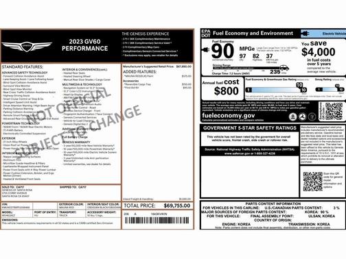 2023 Genesis GV60 Performance