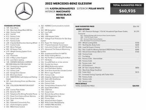 2022 Mercedes-Benz GLE 350 Base