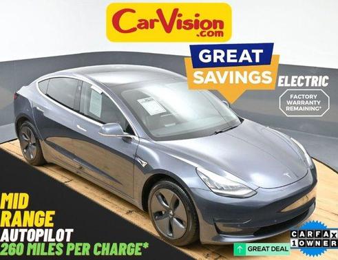 Silver Metallic 2018 Tesla Model 3 Mid Range