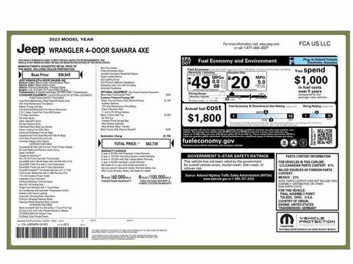 2023 Jeep Wrangler 4xe Sahara