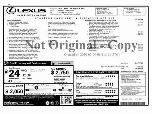 2020 Lexus NX 300 Base