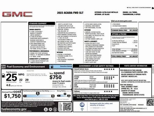 2023 GMC Acadia SLT