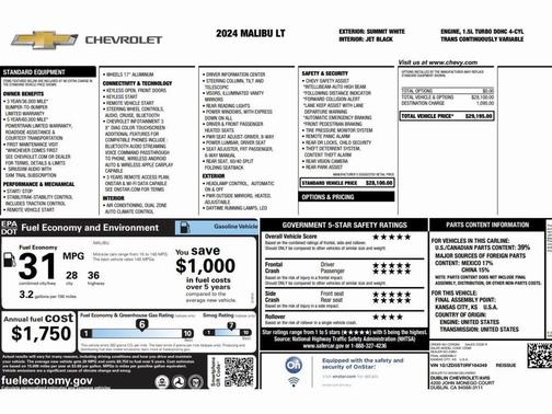 2024 Chevrolet Malibu LT