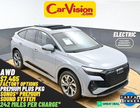 Pebble Gray 2024 Audi Q4 e-tron 50 Premium Plus