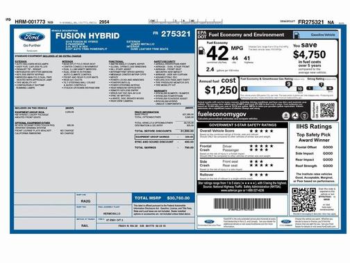 2015 Ford Fusion Hybrid SE