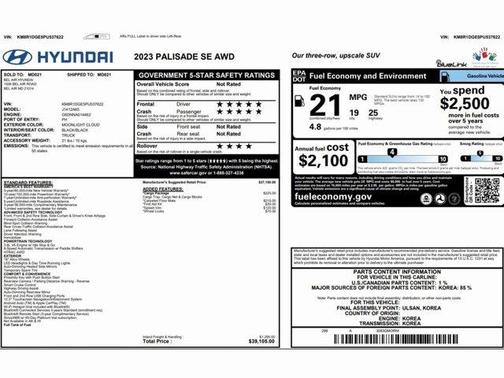2023 Hyundai PALISADE SE