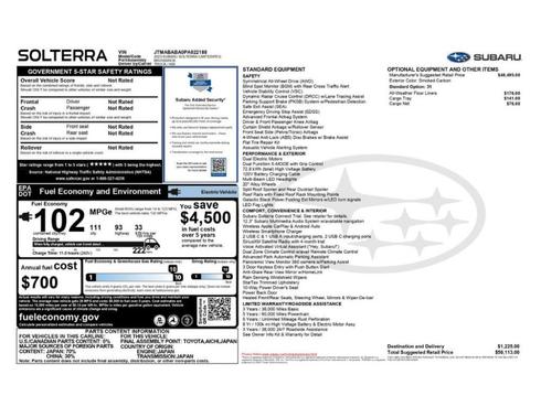 Smoked Carbon 2023 Subaru Solterra Limited