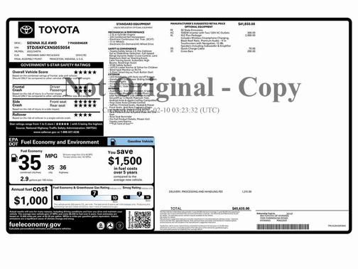 2022 Toyota Sienna XLE