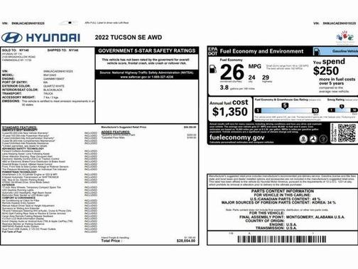 2022 Hyundai TUCSON SE