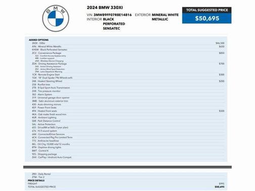 2024 BMW 330 i xDrive