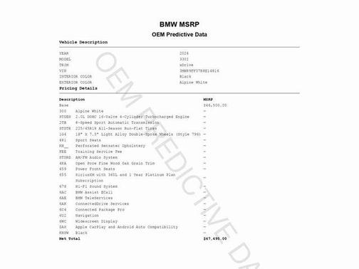 2024 BMW 330 i xDrive