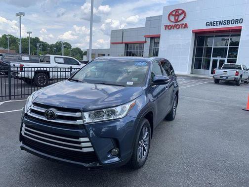 Shoreline Blue Pearl 2019 Toyota Highlander XLE