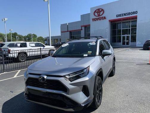 Silver Sky Metallic 2023 Toyota RAV4 Hybrid SE