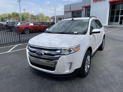 White Platinum Clearcoat Metallic 2014 Ford Edge Limited