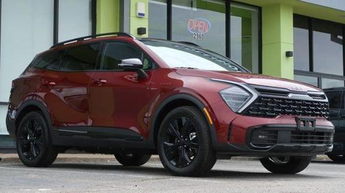 Burgundy 2025 Kia Sportage Plug-In Hybrid X-Line Prestige