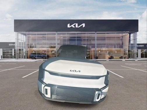 Glacier White Pearl/Ebony Black Roof 2026 Kia EV9 GT-Line