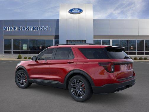 Rapid Red Metallic Tinted Clearcoat 2026 Ford Explorer ST-Line
