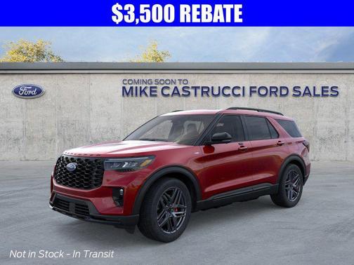 Rapid Red Metallic Tinted Clearcoat 2026 Ford Explorer ST-Line