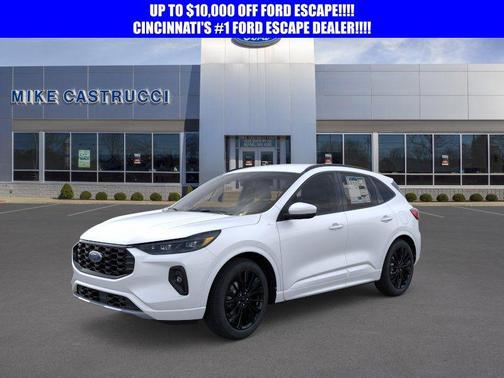 star white metallic tri-coat 2026 Ford Escape ST-Line Elite