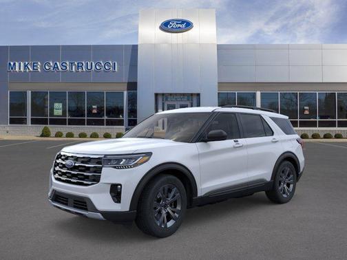 Space White Metallic 2026 Ford Explorer Active