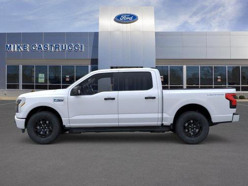 Space White Metallic 2025 Ford F-150 Lightning XLT