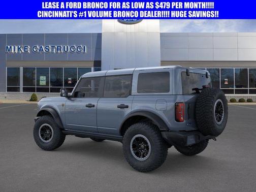 Azure Gray Metallic Tri-Coat 2025 Ford Bronco Badlands