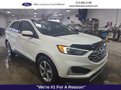 Star White Metallic Tri-Coat 2022 Ford Edge SEL