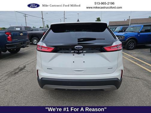 Star White Metallic Tri-Coat 2022 Ford Edge SEL
