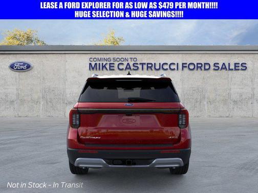 Rapid Red Metallic Tinted Clearcoat 2026 Ford Explorer Platinum