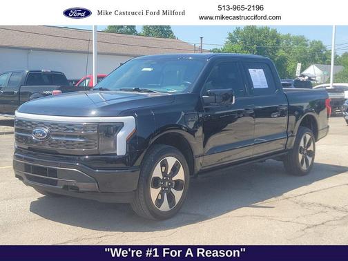 Agate Black Metallic 2023 Ford F-150 Lightning Platinum