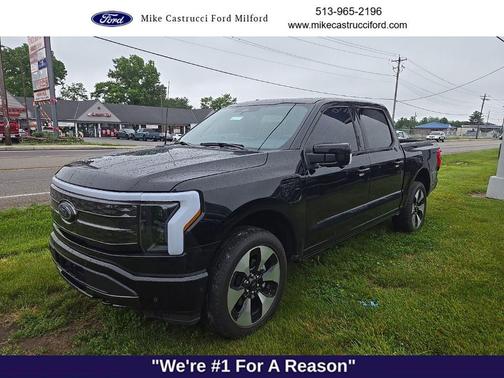 Agate Black Metallic 2023 Ford F-150 Lightning Platinum