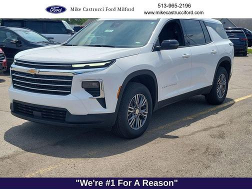 Summit White 2026 Chevrolet Traverse LT