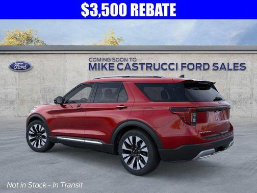 Rapid Red Metallic Tinted Clearcoat 2026 Ford Explorer Platinum