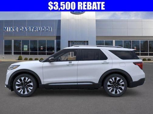 Space White Metallic 2026 Ford Explorer Platinum