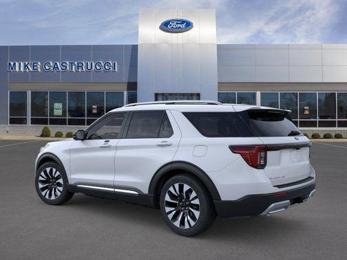 Space White Metallic 2026 Ford Explorer Platinum