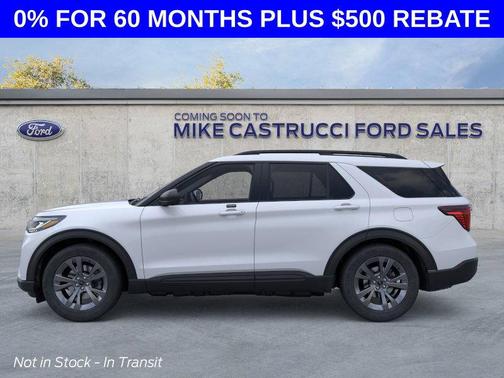 Space White Metallic 2026 Ford Explorer Active w/200A Pkg