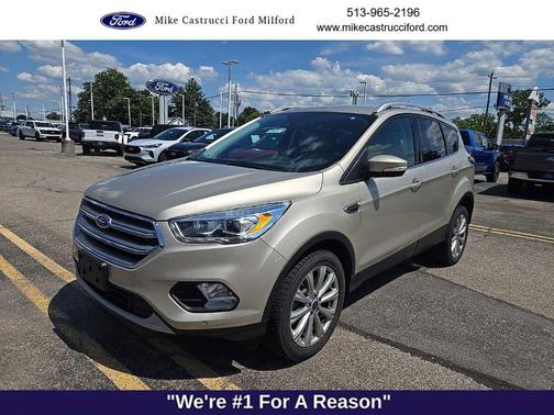 White Gold Metallic 2017 Ford Escape Titanium