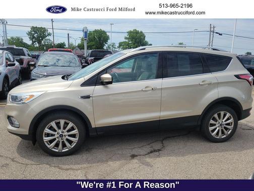 White Gold Metallic 2017 Ford Escape Titanium