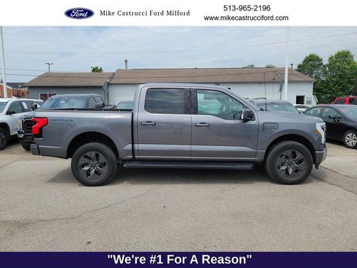 Carbonized Gray Metallic 2023 Ford F-150 Lightning LARIAT